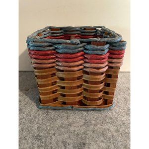 Fox Creek Basket Co. Hartselle Al. Utensil Holder  Hand Woven  #870